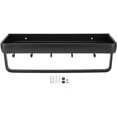 thumbnail image 1 of Hanging Spice Rack, Multi?Purpose Heavy-Duty Wear Resistance 40cm Wall Mounted Spice Shelf, with Hooks Rust?Proof for(Single Layer with Rod with 5 Hooks), 1 of 7