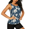 thumbnail image 2 of Gaeub Lilies Flowers Women's Workout Tank Tops Lightweight Sleeveless Shirts for Women for Athletic Running Tennis Yoga - Large, 2 of 9