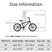 cubsala 24 Inch BMX Race Bike Trident Bicycles Beginner-Level to Advanced Riders with 2 Pegs Trick Cycling and Professional Riding, White