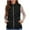 #0225-Black, variant on Pounoo Lightweight Quilted Filled Puffer Vests for Women Casual Cropped Sleeveless Patchwork Coat Fall Winter Clothing for Women Gift