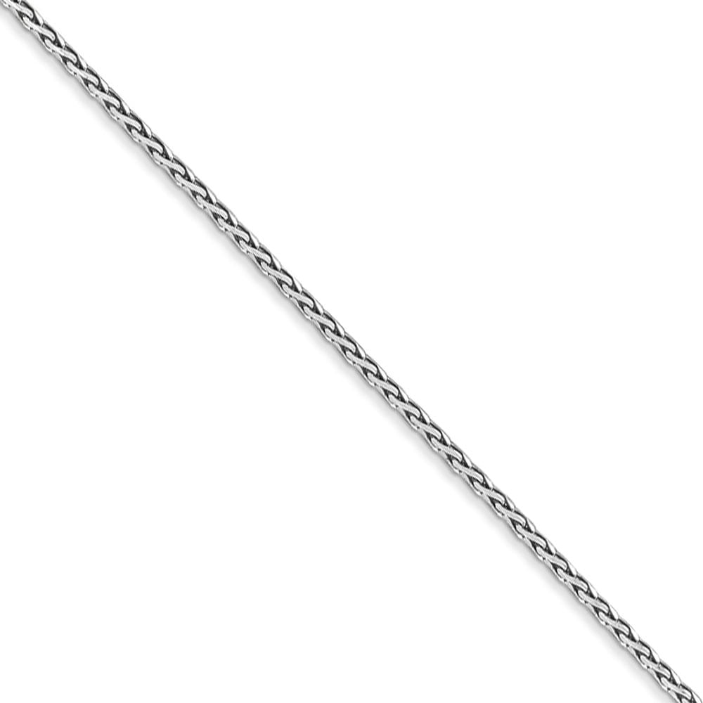 Finejewelers Sterling Silver 16 Inch Rhodium Finish Shiny 1.8mm Basic Cable Link Chain Lobster Clasp Finejewelers Sterling Silver 16 Inch Rhodium Finish Shiny 1.8mm Basic Cable Link Chain Lobster Clasp