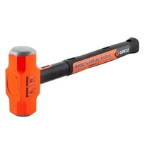 Groz 6 lb Sledge Hammer with 16" Indestructible Steel Handle