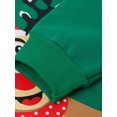 thumbnail image 4 of Wangsaura Women Christmas Pullover, Round Neck Print Party Spring Tops, 4 of 9