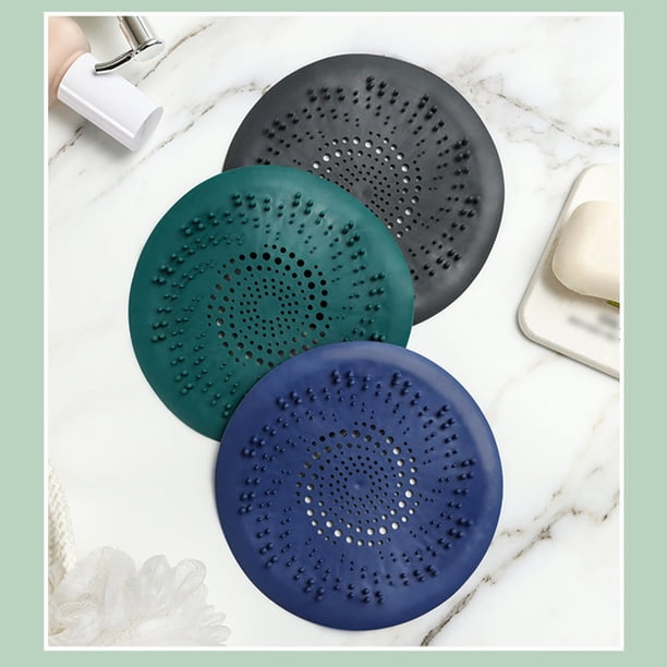 Cubierta antibloqueo para fregadero Receptor de cabello Cubierta de lixiviación TPR confiable Fácil instalación y limpieza Para cocina Baño y bañera Tapón para el cabello Cubierta de drenaje de ducha yeacher estándar