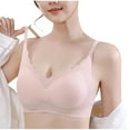 thumbnail image 6 of Amidoa T-Shirt Womens Bras Pink Seamless Wireless Solid Bralette Bralettes for Women L, 6 of 6
