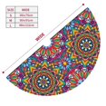 thumbnail image 2 of KLL 36" Christmas Tree Skirt Mandala Xmas Tree Skirts Mat for New Year Xmas Holiday Party Indoor Outdoor Home Decoration, 2 of 5