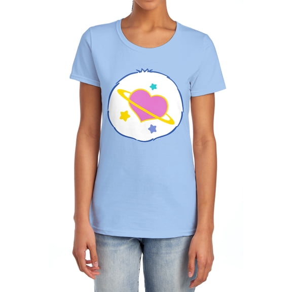 Care Bears Daydream Bear Belly Women's T Shirt, Light Blue, 2X-Large