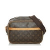 Pre-Owned Louis Vuitton Monogram Reporter PM Canvas Brown