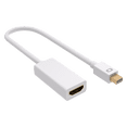 thumbnail image 2 of ONN. Mini DisplayPort to HDMI Female Adapter, White Color, 2 of 6