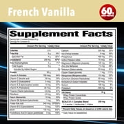 Vitamin Whey Protein Powder Vanilla - 60g of Protein - Gluten Free - 26 Vitamins & Minerals - BCAAs