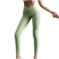 thumbnail image 2 of Elainilye Fashion Yoga Pants Women High Waist Peach Butt Lifting Yoga Pants Bow Sexy Athletic Fitness Pants,Green, 2 of 6
