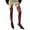 Burgundy, variant on Women Sheer Lace Thigh High Stockings Tights Suspender Pantyhose Garter Belt Tights