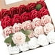 thumbnail image 2 of Rosas artificiales de espuma de 8 cm con tallos, 25 unidades, set de regalo para decoración del hogar E, 2 of 9