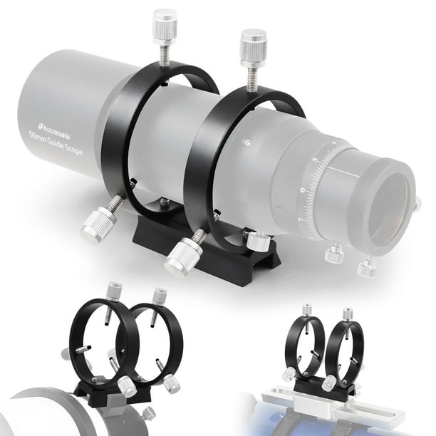 Juego de anillos Guiding Scope Astromania ajustables de 69 mm de diámetro