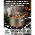thumbnail image 2 of Cooks Standard 2-Quart Saucepan Hard Anodized Ceramic Nonstick with Glass Lid, Classic Small Cooking Sauce pot Mini Milk Pan, Induction Compatible, Bronze, 2 of 5