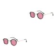 thumbnail image 4 of Guardurnaity Ojos con estilo, gafas de sol redondas Retro para mujer, gafas de sol con montura ligera a la moda, gafas de sol para mujer, gafas Type2 NO2, 4 of 6