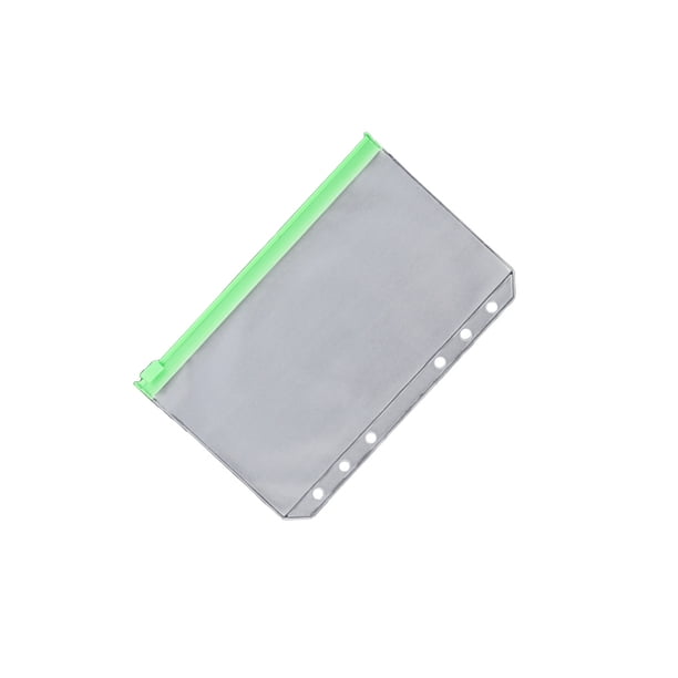 Seitruly Contenedor de bolsa con cremallera de 10 piezas, prácticos archivadores impermeables, contenedores de almacenamiento para documentos simples Carpetas de archivos A6 Verde