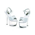 thumbnail image 2 of 7" Heel Silver Glitter Sandal, 2 of 3
