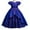 Royal Blue, variant on Pink Flower Girl Rose Dress: Satin Ruffle Tulle Tiered Gown, Wedding Birthday Pageant Dress Wine 120