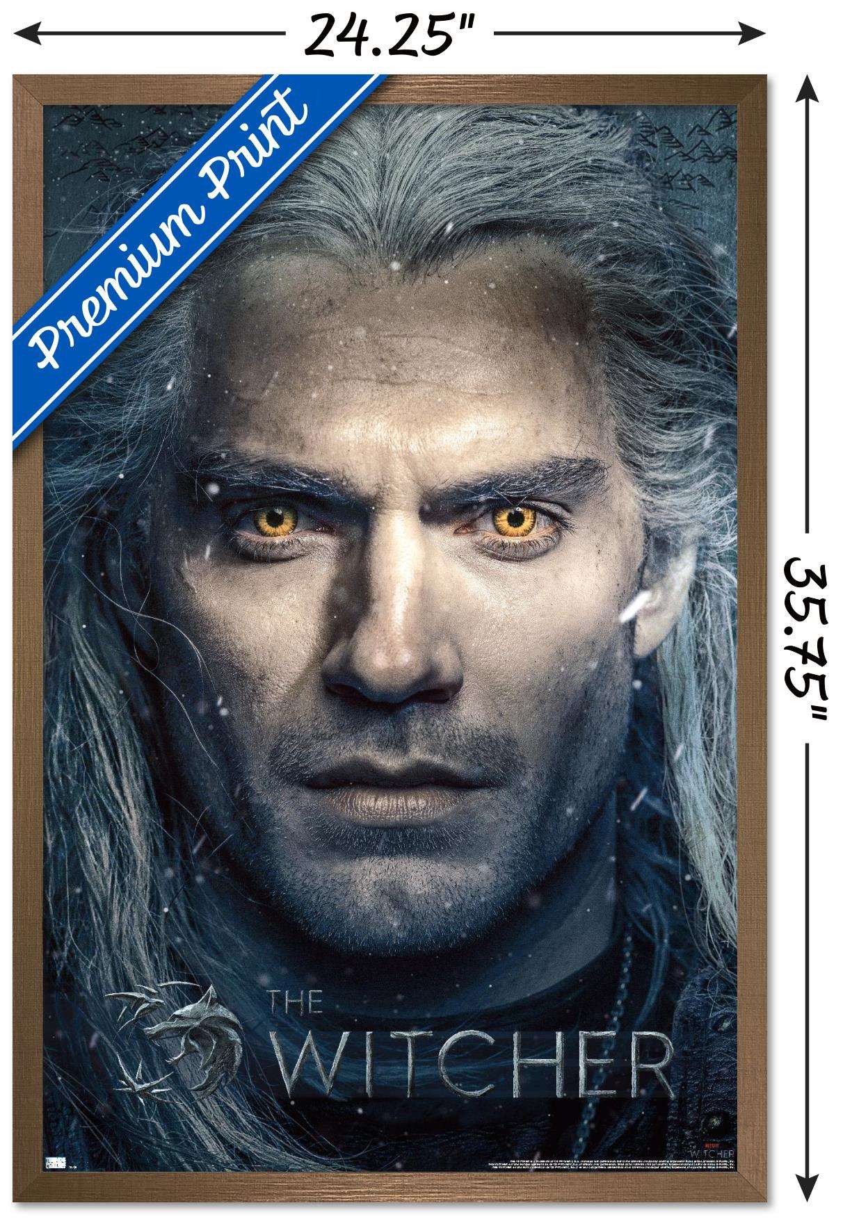 Netflix The Witcher - Closeup Wall Poster, 22.375" x 34", Framed