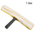 thumbnail image 3 of Uxcell Microfiber Scrubber Cleaning Tool with Black Handle, Yellow & White, 3 of 5
