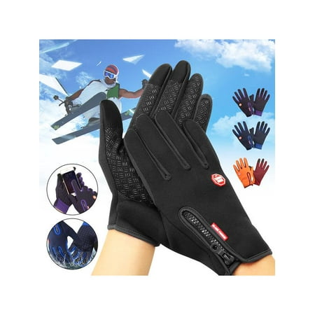 Unisex Men Women Winter Warm Windproof Waterproof Anti-slip Thermal Touch Screen Gloves for Skiing Cycling Travelling Other Outdoor Full (Best Full Finger Mtb Gloves)