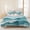 Light Blue, variant on 3 Pieces Queen Quilt Set,Blue Gradient Water Ripples Beach Soft Bedding Sets with 1 Quilt & 2 Pillow Shams,Abstract Ocean Waves Summer Bedspread Lightweight Coverlet Comforter for All Season
