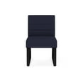 thumbnail image 2 of Waterfall Reception Sled Base Armless Guest Chair / Black Steel / Navy Blue, 2 of 5