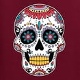 thumbnail image 5 of Wild Bobby Day Of The Dead Sugar Skull Pop Culture Men Graphic Tee, Maroon, Large, 5 of 5
