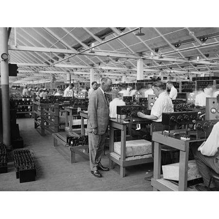 Atwater Kent Radio Atwater Kent At The Test Table Of His New 2 Million Radio Factory In North Philadelphia History ()