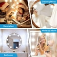 thumbnail image 2 of LED Vanity Lights For Mirror, Hollywood Style Vanity Lights With 10 Dimmable Bulbs, Adjustable 3 Color Modes, Lights for Vanity,Mirror Lights Stick on for Makeup Table Dressing Room, White, 2 of 8