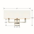 thumbnail image 5 of 8883-PN Crystorama Lighting Dixon - Three Light Bath Vanity In Classic Style - 21 Inches Wide By 11.25 Inches High, 5 of 9
