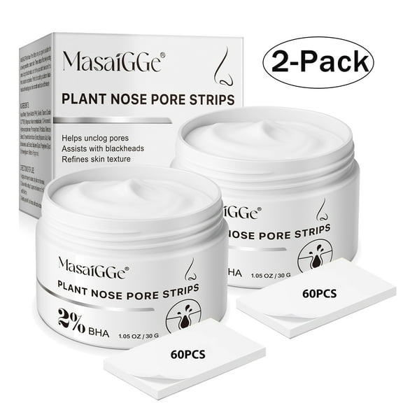 Blackhead Remover Strips 2-Pack,Effectively Unclogs Pores & Targets Stubborn Blackheads, Blackhead Nose Strips, Unisex