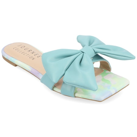 

Journee Collection Womens Kealla Tru Comfort Foam Slip On Slide Flat Sandals