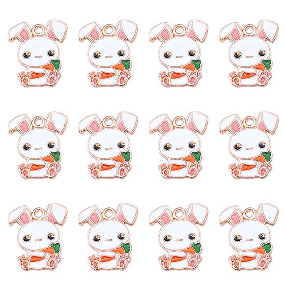 20 piezas para hacer joyas con dije de conejito