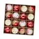 thumbnail image 2 of 16 piezas de adornos de bolas navideñas, adornos colgantes de Navidad a granel, rojo y dorado, 2 of 9