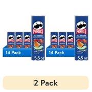 (2 pack) Pringles All Dressed Potato Crisps Chips, Lunch Snacks, 5.5 oz Canister