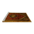thumbnail image 2 of Ahgly Company Machine Washable Indoor Rectangle Persian Yellow Traditional Area Rugs, 8' x 12', 2 of 4