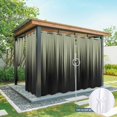 thumbnail image 6 of Outdoor Curtains for Patio Waterproof, Sage Green Black Ombre Outdoor Privacy Panels Grommet, Modern Abstract Striped Gradient Blackout Outside Curtains for Porch/Cabana 54"x95", 2 Panels, 6 of 8