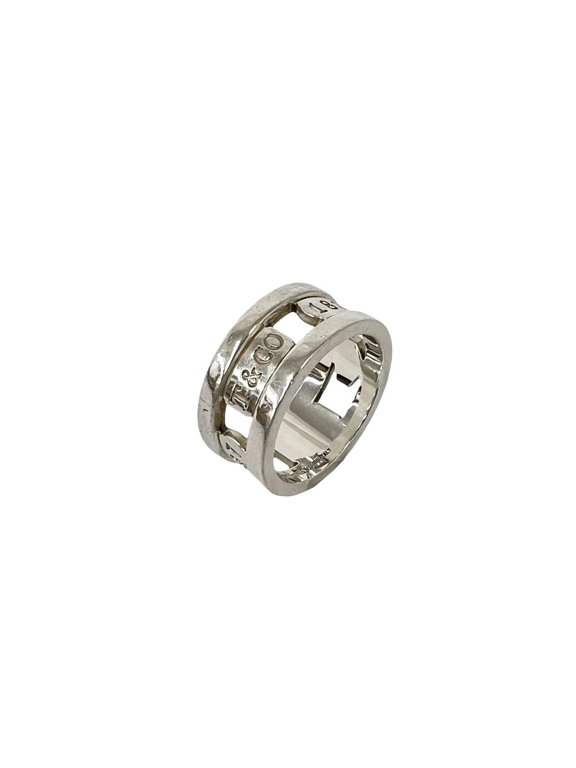 Pre-Owned TIFFANY&Co. Tiffany Vintage Element Ring, Sterling Silver 925, Accessory, Silver,...