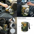 thumbnail image 7 of Jeiento Panda 14 PCS Car Seat Cover Full Set with Steering Wheel Cover Seat Belt Pad Cover Waste Bin Rear View Mirror Cover Cup Holders Auto Center Console Cushion Pad Sunflower Handbrake Cover Set, 7 of 7