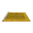 thumbnail image 2 of Ahgly Company Machine Washable Indoor Rectangle Oriental Yellow Traditional Area Rugs, 8' x 12', 2 of 4