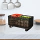 thumbnail image 5 of Cesta de almacenamiento de cocina, de metal, multiusos, para almacenar alimentos de granja, frutas y verduras. negro, 5 of 9