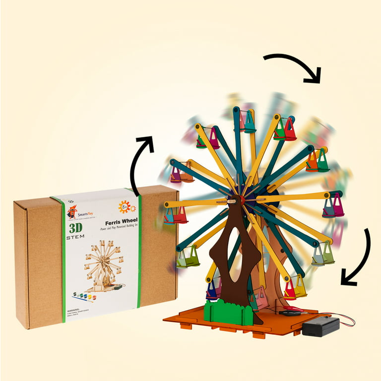 4 in 1 STEM Kits, STEM Projects for Kids Ages 8-12, Assembly 3D Wooden  Puzzles, Building Toys, DIY Educational Science Craft Model Kit, Gift for  Boys