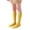 #Yellow 1PCS, variant on Miaoju 1PCS Knee High Socks for Girls Seamless Knee Socks Knit Uniform Socks Cotton Long Socks Kids Dress Socks