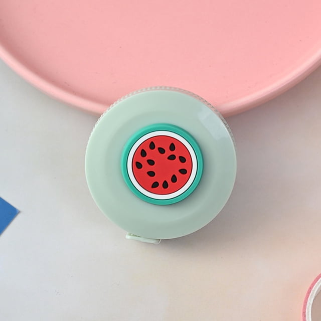 Daisyyozoid Father's Day 1.5M Tape Measure Inch Automatic Retractable Soft Colorful Ruler Fruit Measuring Tape Measuring Body Circumference