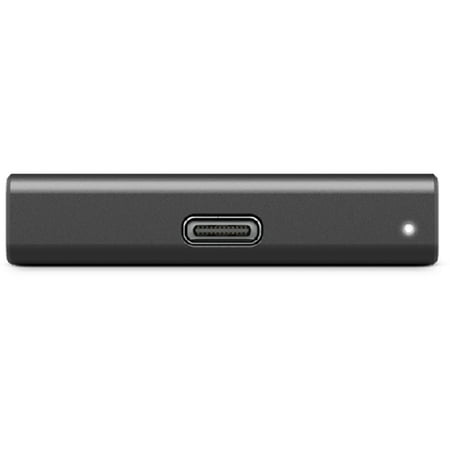 Seagate - One Touch 1TB External USB-C Portable SSD with Rescue Data Recovery Services - Black
