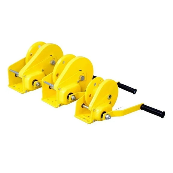 1200 Pounds 10m Wirerope Hand Operated Winch Manual Traction Hoist Winch Crane Bidirectional Self-locking Small Portable Winch
