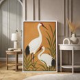 thumbnail image 2 of Framed Canvas Print Vintage Crane Wall Art Chinese Style Decorative for Living Room Bedroom - 24"x36" WHITE, 2 of 8