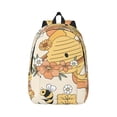 thumbnail image 2 of Rocae Groovy Floral for Durable Canvas Backpack Leisure Large Bag Travel Rucksack Multi-function Backpack Medium, 2 of 8